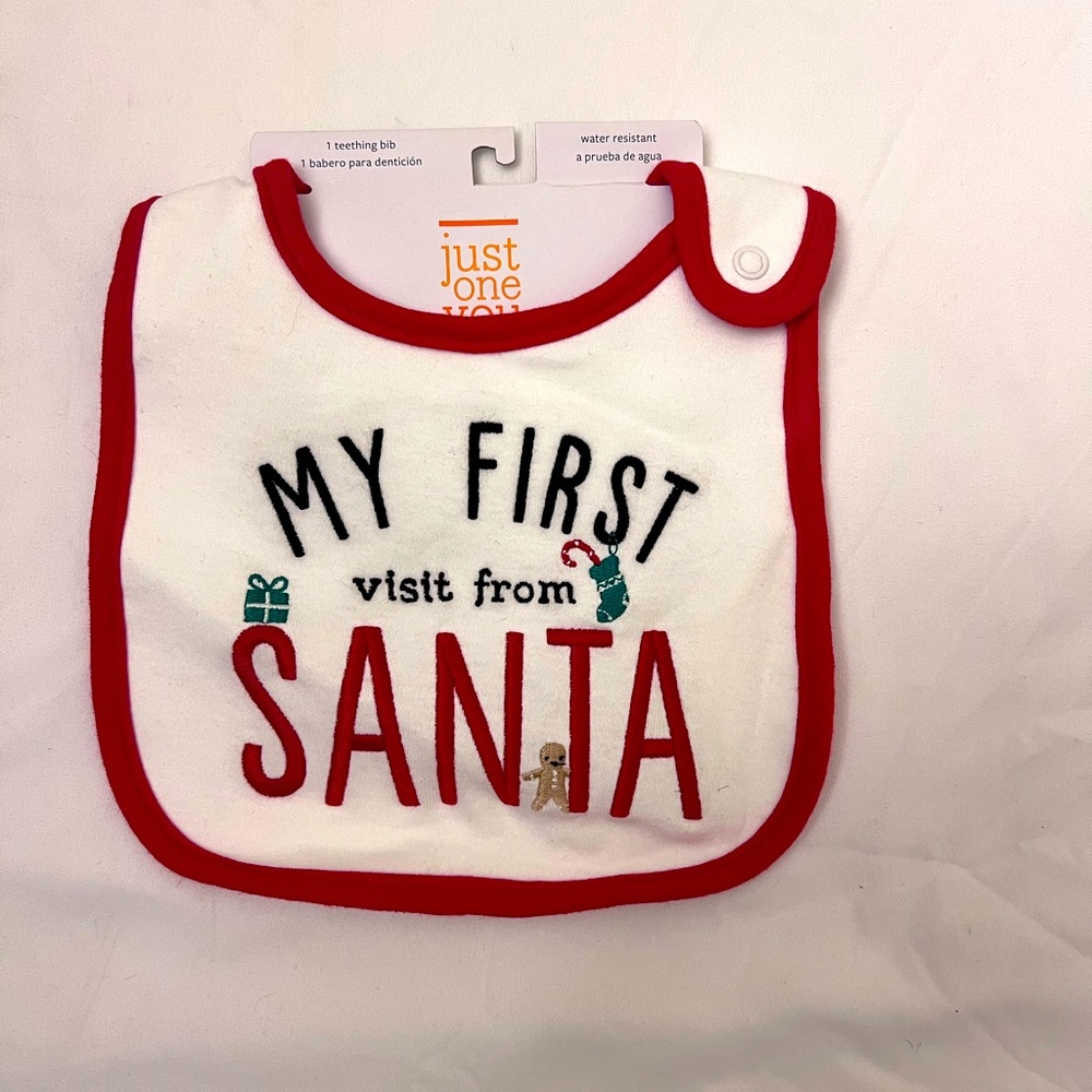My First Visit from Santa Teething Bib